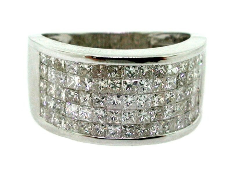 SVR9313BW -  White Gold Anniversary Ring