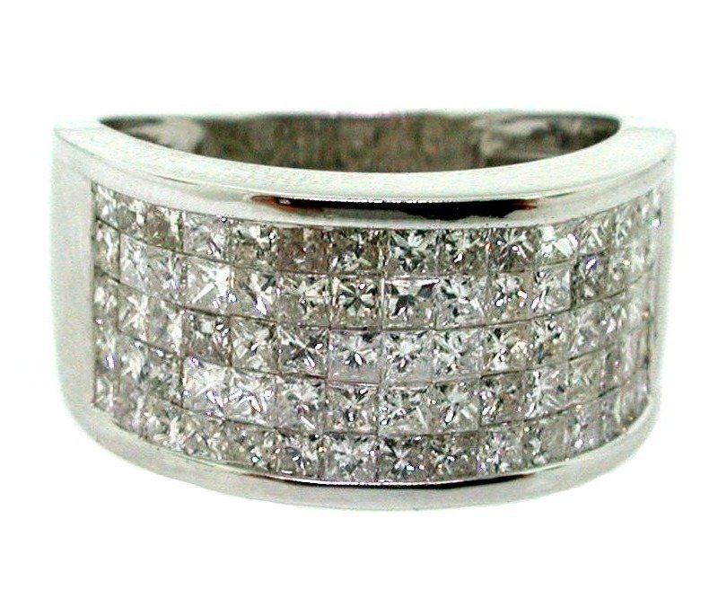 SVR9313BW -  White Gold Anniversary Ring