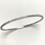 TB114-72X025W - 14K White Gold Bangle