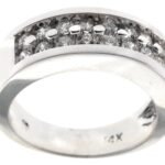 U195LW - 14K White Gold Anniversary Ring