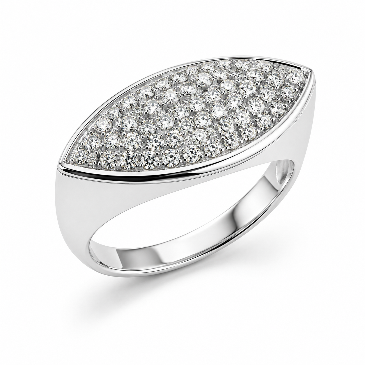 U664FW - 14K White Gold Fashion Ring