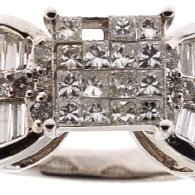 U803W-A - 14K White Gold Engagement Ring