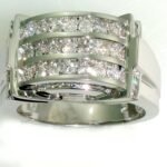 U982GMW - 14K White Gold Gents Ring