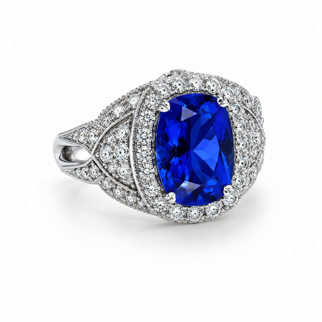 UB10007FWTA -White Gold Fashion Ring