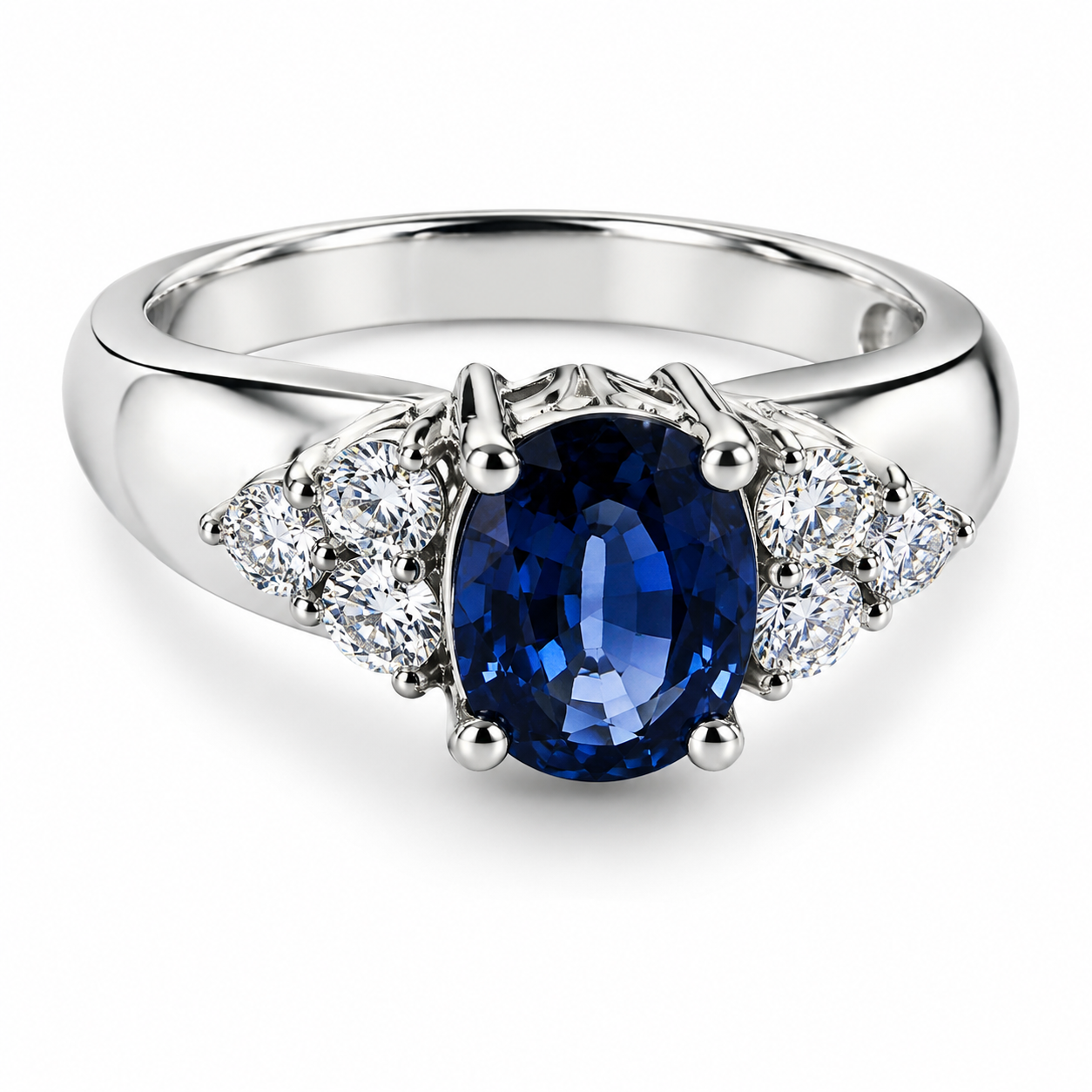 UB10040FWJSA -14K White Gold Fashion