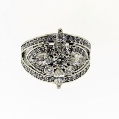 UB10050FW - 14K White Gold Ring