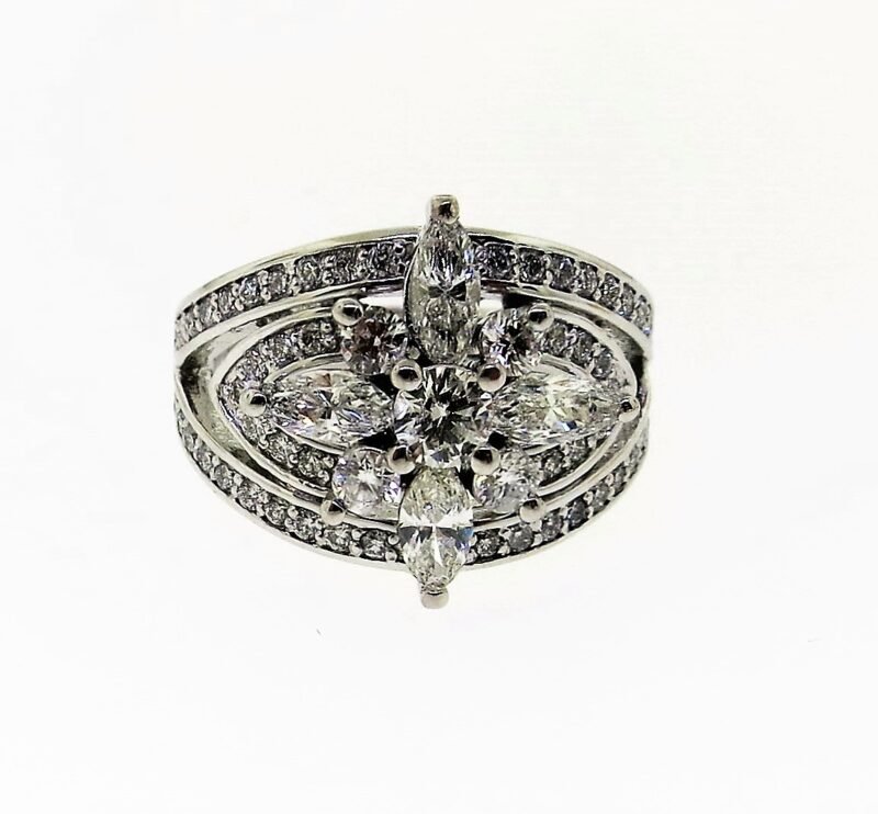 UB10050FW - 14K White Gold Ring