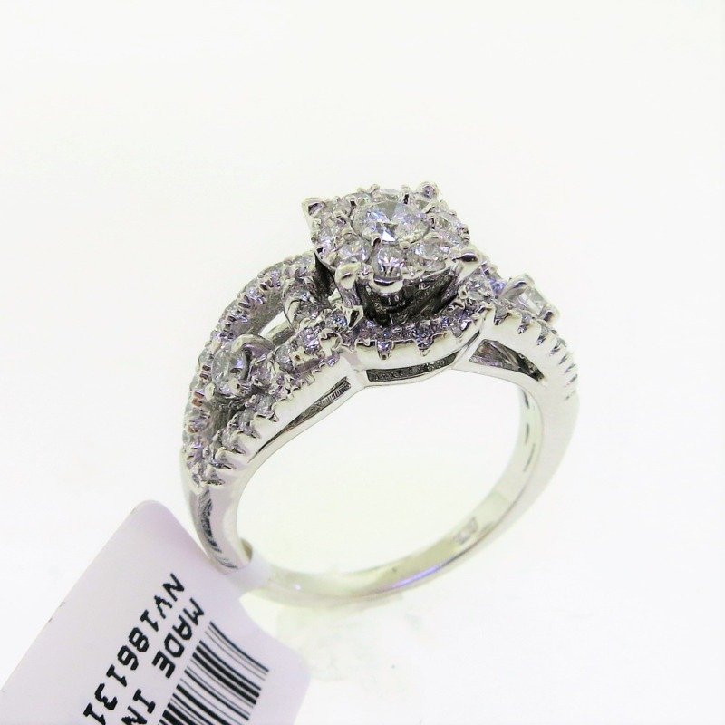UB10075LSWBH - 14K White Gold Engagement Ring