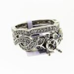 UB10076SMTW - 14K White Gold Semi Mount Ring
