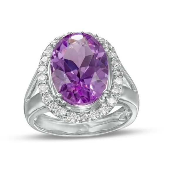 UB10089FWAM - 14K White Gold Ring