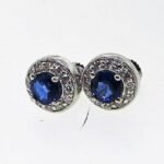 UB10098EWSA - 14K White Gold Stud Earrings