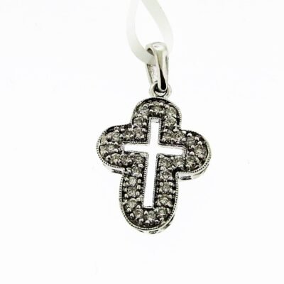 UB10102PW - 14K White Gold Pendant