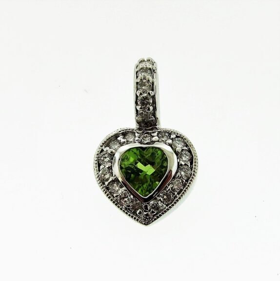 UB10106PWPE - 14K White Gold Pendant