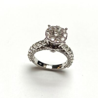UB10120LSWGH - 14K White Gold Engagement Ring