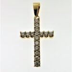 UB10132PCY23 - 14K Yellow Gold Cross Pendant