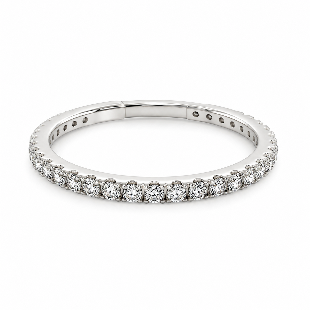 UB10147LW -14K White Gold Wedding Band
