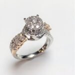 UB10176LSWYBH - 14K Two Tones Gold Engagement Ring