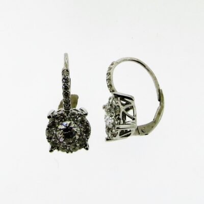 UB10186/5EW - 14K White Gold Huggies Earring