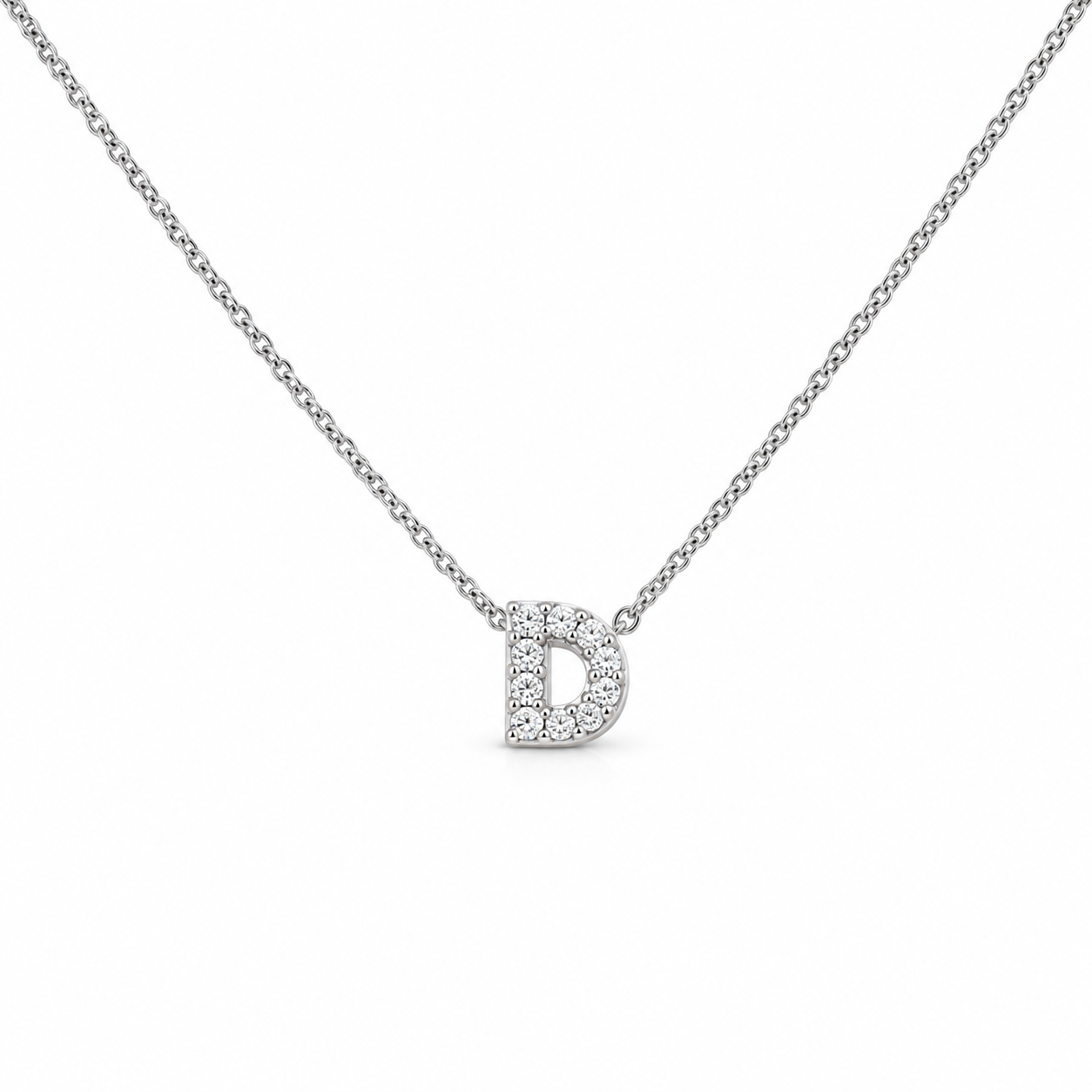 UB10228PW-D - 10K White Gold Pendant