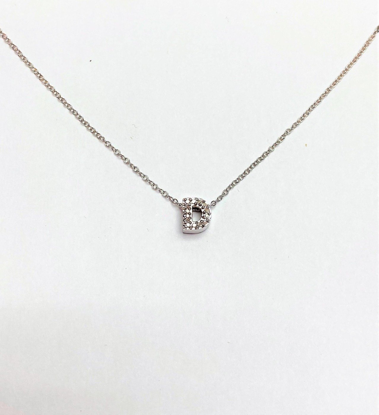UB10228PW-D - 10K White Gold Pendant