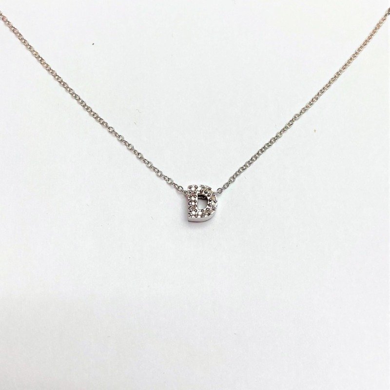 UB10228PW-D - 10K White Gold Pendant