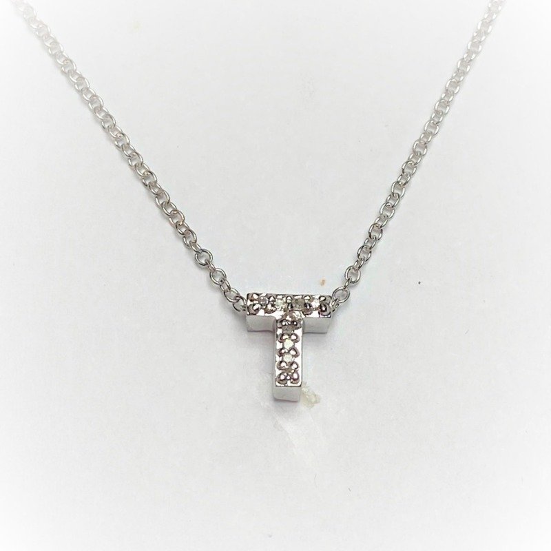 UB10228PW-T - 10K White Gold Pendant