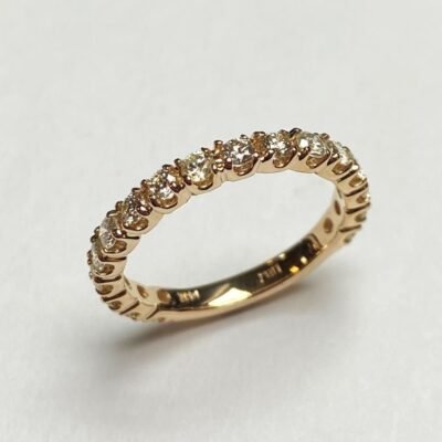 UB10283LY - 14K White Gold Wedding Band