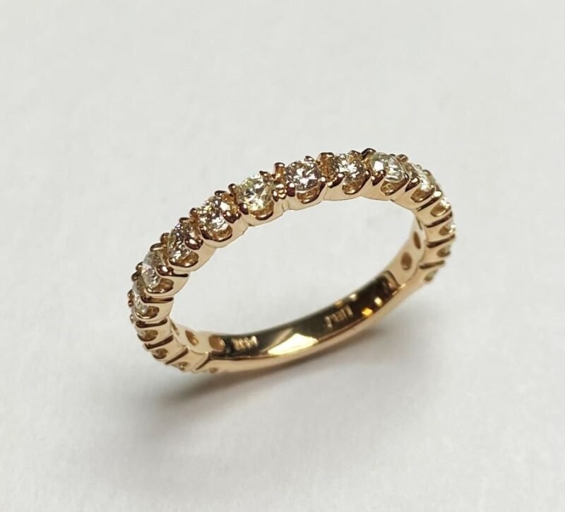 UB10283LY - 14K White Gold Wedding Band