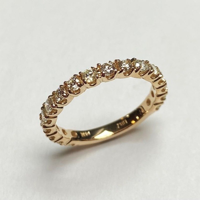 UB10283LY - 14K White Gold Wedding Band