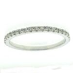 UB10303ETW - 14K White Gold Wedding Band