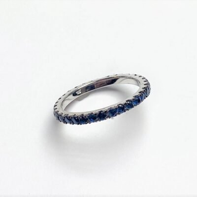 UB10304ETWSA - 14K White Gold Eternity Band