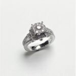 UB10317LSWBH - 14K White Gold Engagement Ring