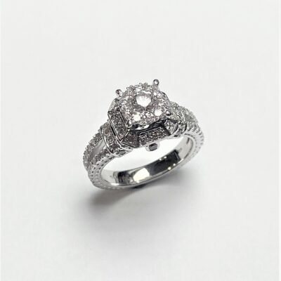 UB10317LSWBH - 14K White Gold Engagement Ring