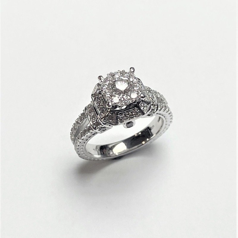 UB10317LSWBH - 14K White Gold Engagement Ring