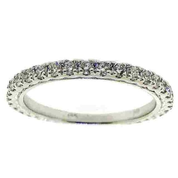 UB10319ETGW - 14K White Gold Eternity Band