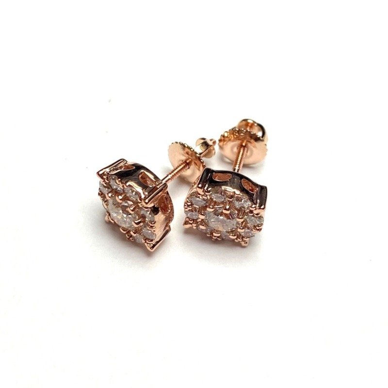 UB10330-3EP53 - 14K Rose Gold Stud Earrings