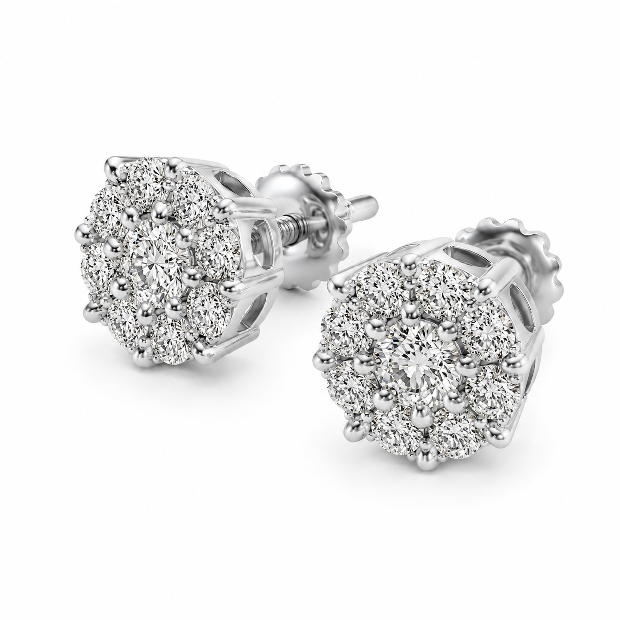 UB10330-3KEW53 -14K White Gold Earring
