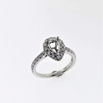 UB10333-1HSMW53 - 14K White Gold Semi Mount Ring