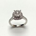UB10334-3SWBH - 14K White Gold Engagement Ring