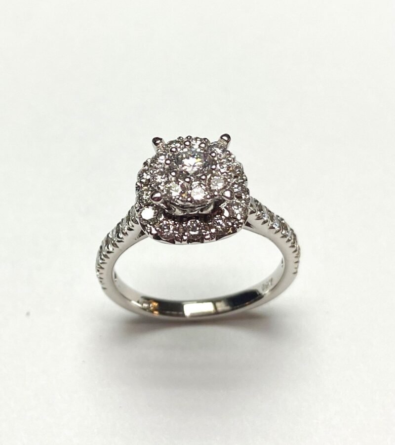UB10334-3SWBH - 14K White Gold Engagement Ring