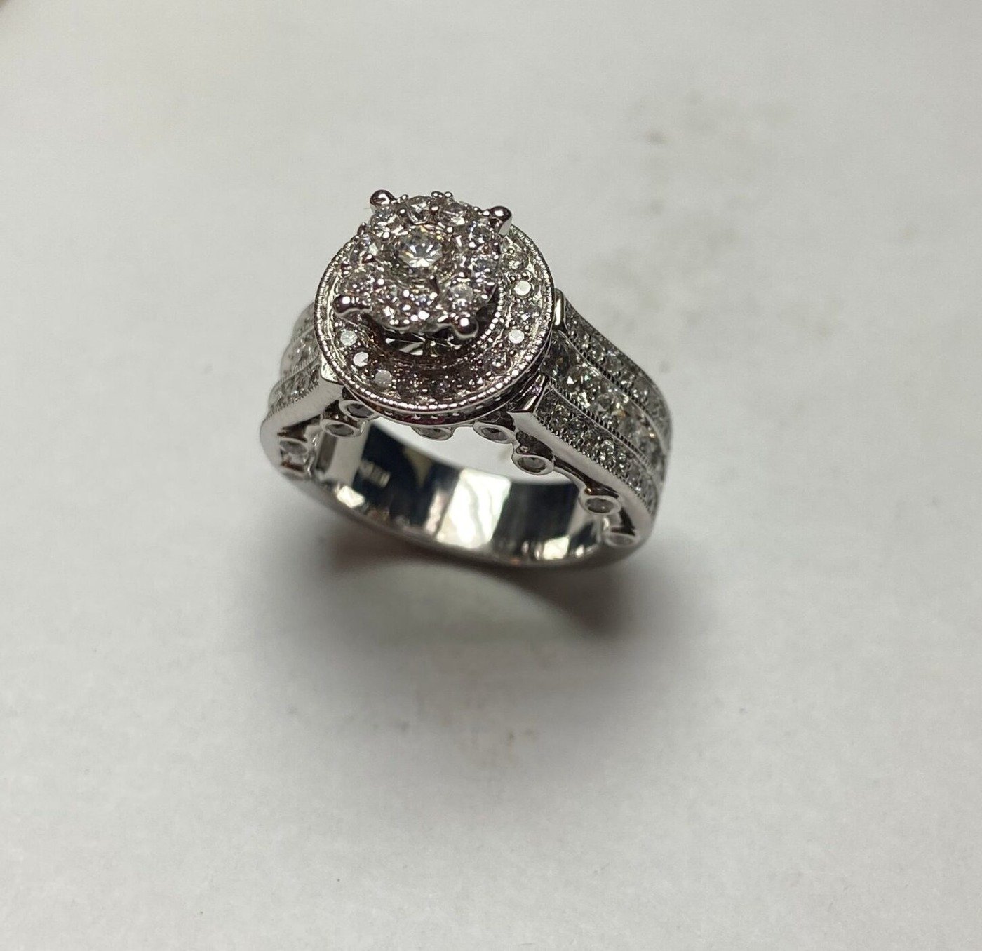 UB10338-1LSWBH - 14K White Gold Engagement Ring