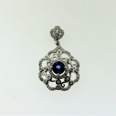 UB10345PWJSA55 - 14K White Gold Pendant