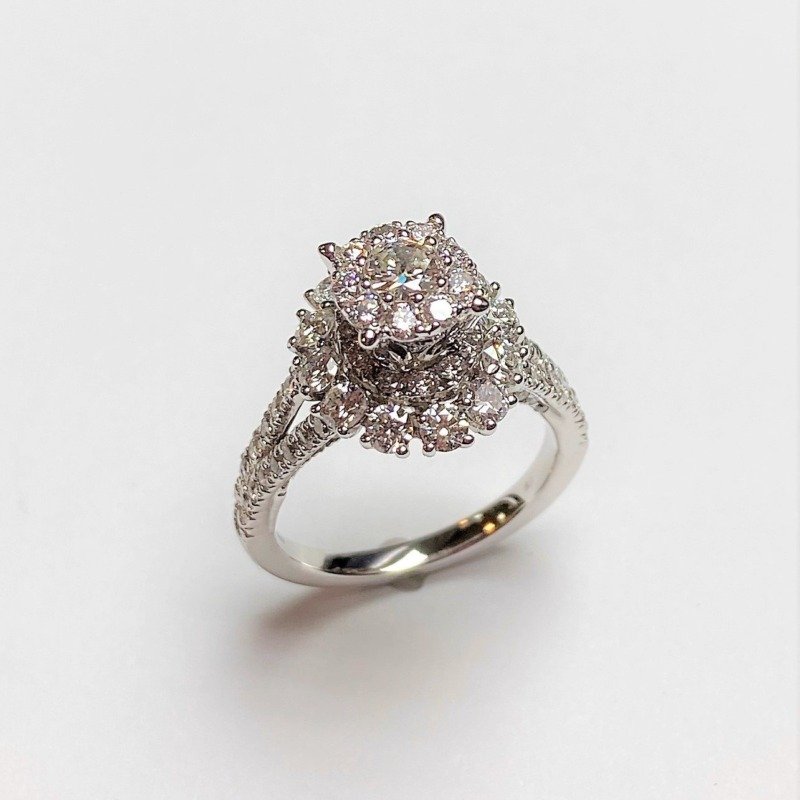 UB10358LSWBH1 - 14K White Gold Engagement Ring