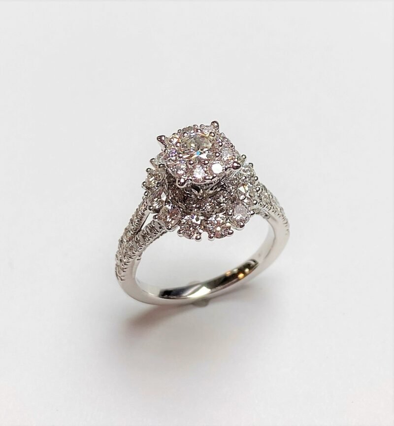 UB10358LSWBH1 - 14K White Gold Engagement Ring