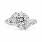 UB10370LSWBH53 - 14K White Gold Engagement Ring
