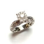 UB10372LSWBH - 14K White Gold Engagement Ring