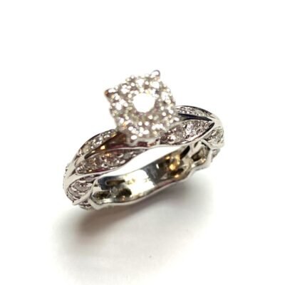 UB10372LSWBH - 14K White Gold Engagement Ring