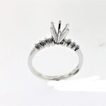 UB10375SMW53 - 14K White Gold Semi Mount Ring