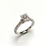 UB10400LSWSH53 - 14K White Gold Engagement Ring