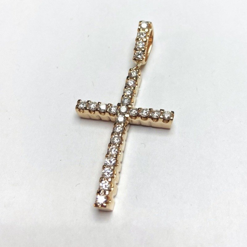 UB10413-2RY23-2 - 14K Yellow Gold Cross Pendant
